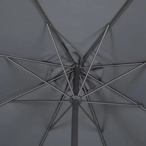 Прав накланящ се чадър Hesperide Loompa, Цвят Шисти, 3 m