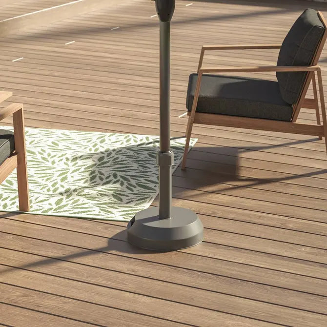 Прав накланящ се чадър Hesperide Loompa, Цвят Шисти, 2x3 m