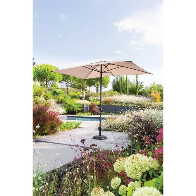 Прав накланящ се чадър Hesperide Loompa, Махагон, 2x3 m