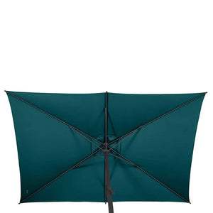 Прав накланящ се чадър Hesperide Loompa, Синьо-зелен, 2x3 m