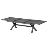 Masă de grădină extensibilă Hesperide Axiome, aluminiu, 12 locuri