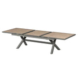 Masă de grădină extensibilă Hesperide Axiome, aluminiu, 12 locuri