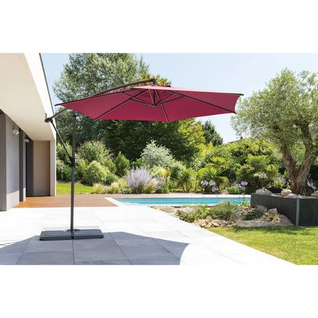 Градински чадър със странична стойка Hesperide Manoa, Бордо, 3 m