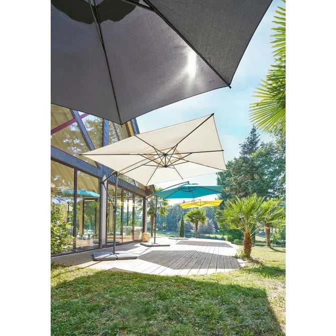 Градински чадър със странична стойка Hesperide Manoa, Горчица, 2.5x2.5 m