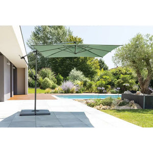 Градински чадър със странична стойка Hesperide Manoa, Маслина, 2.5x2.5 m