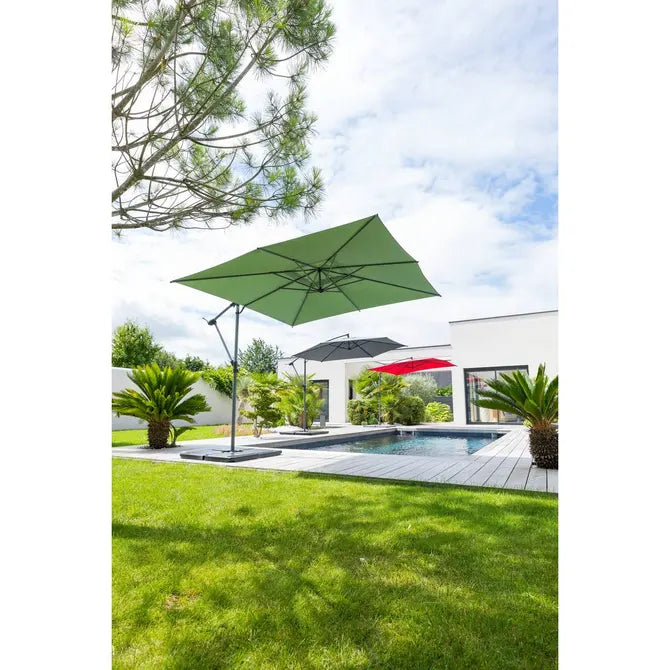 Градински чадър със странична стойка Hesperide Manoa, Маслина, 2.5x2.5 m