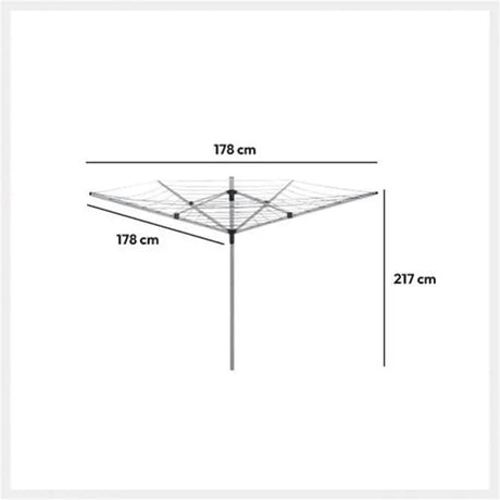Uscător de rufe 5five aluminiu pentru exterior, 40 m