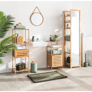 Coș de depozitare 5five, Bambus, 15x31 cm