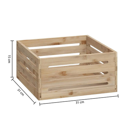 Coș de depozitare 5five, Bambus, 31x15 cm