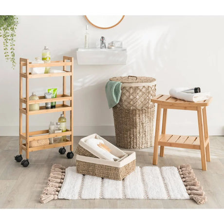 Coș de rufe 5five, Rotund, Rattan, 41 l