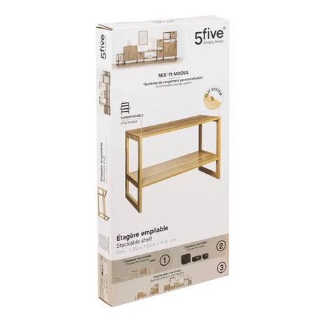 Рафт 5five Mix'n Modul Natural, 2 отделения, Сглобяем