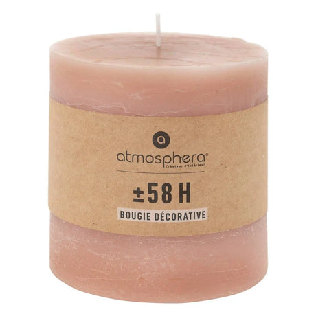 Lumânare neparfumată Atmosphera Olia, Rotundă, 10x10 cm