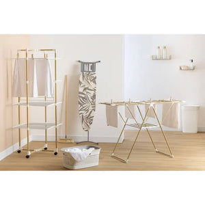 Uscător de rufe 5five Bara cu aspect de lemn, cu aripioare, efect metalic de lemn, 13 m