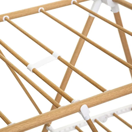 Uscător de rufe 5five Bara cu aspect de lemn, cu aripioare, efect metalic de lemn, 13 m