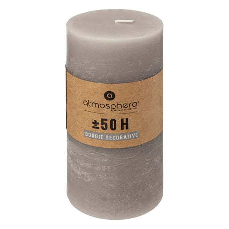 Lumânare neparfumată Atmosphera Olia, Rotundă, 7x14 cm