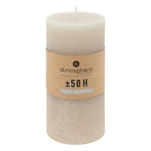 Lumânare neparfumată Atmosphera Olia, Rotundă, 7x14 cm