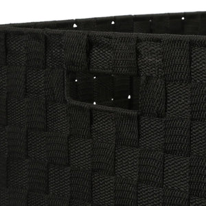 Set de 4 coșuri de depozitare 5five Lise, alb și negru