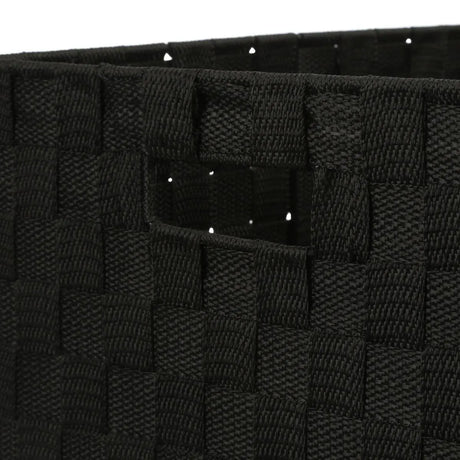 Set de 4 coșuri de depozitare 5five Lise, alb și negru