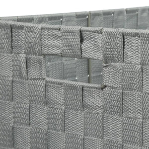 Set de 4 coșuri de depozitare 5five Lise, alb și gri