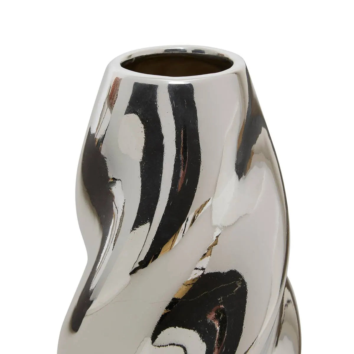 Vază Atmosphera Sky, Ceramică, Argint, 21 cm