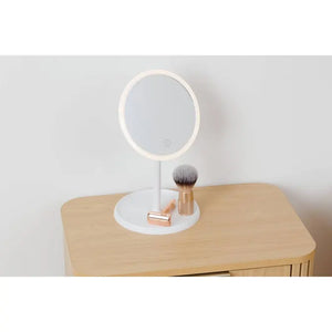Oglindă de baie 5five, LED, 19x16x30.3 cm, Alb