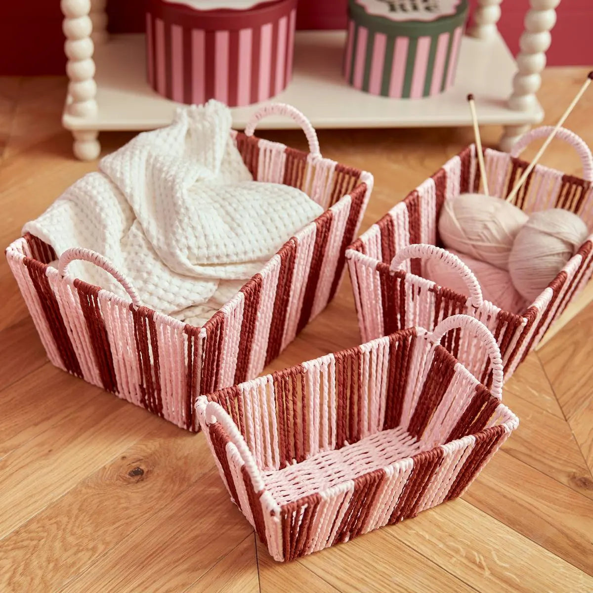 Coș Atmosphera Cheri, Roșu, 3 buc.