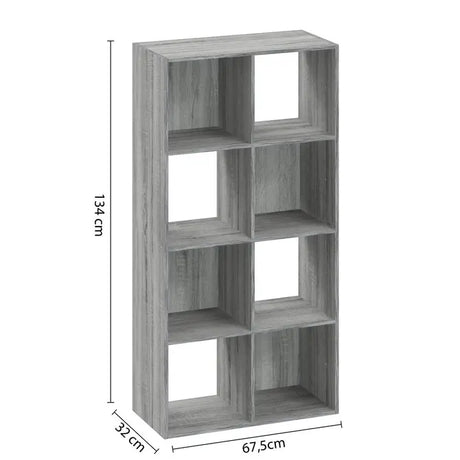 Рафт 5five Mix'n Modul, 8 отделения, MDF, 68x32x134 cm