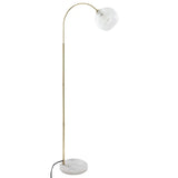 Lampă atmosphera Laye, Metal și Marmură, Aurie, 150 cm