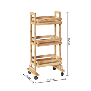 Cărucior de bucătărie 5five Cagette, Lemn
