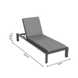 Șezlong single din aluminiu Hesperide Evasion