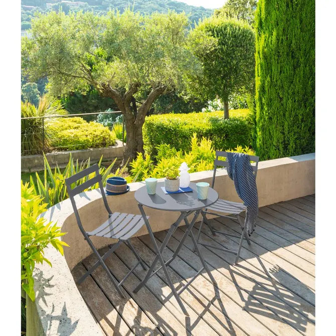 Masă rotundă de grădină Hesperide Greensboro, gri deschis