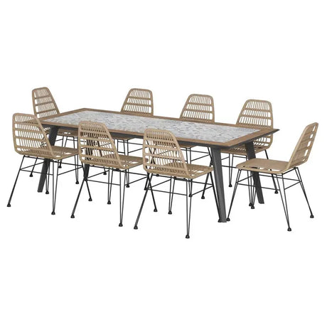 Masă de grădină Hesperide Lambada, ceramică, 8 locuri