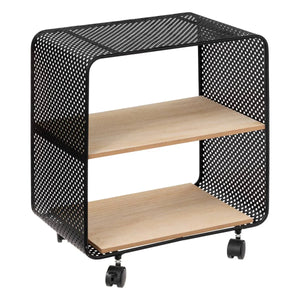 Raft cu 5 compartimente, Metal și lemn