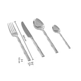 Set de tacâmuri Secret de Gourmet Bambou, inox, 24 piese