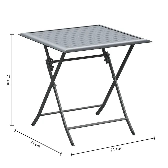 Masă pătrată de grădină Hesperide Azua, Grafit
