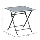 Masă pliabilă de balcon Hesperide Azua, sticlă, 2 locuri