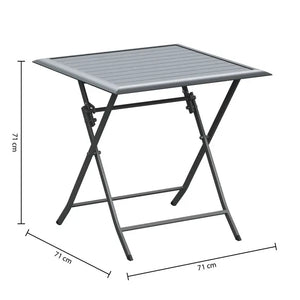 Masă pătrată de grădină Hesperide Azua, Grafit