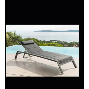 Сгъваем алуминиев шезлонг Hesperide Allure, Графит/Пипер