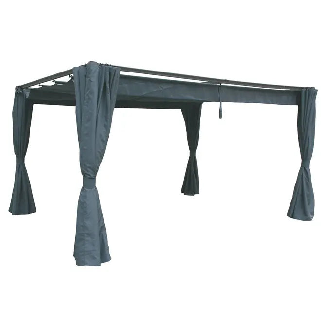 Завеси за беседка Hesperide Palmeira, Цвят Шисти, 3x4 m