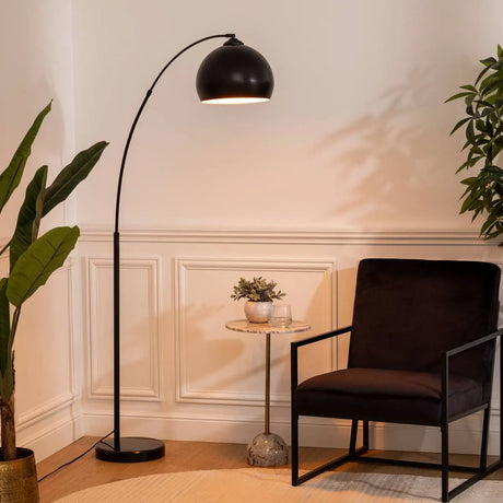 Lampă Atmosphere Hyto, Metal și Marmură, Negru, 177 cm