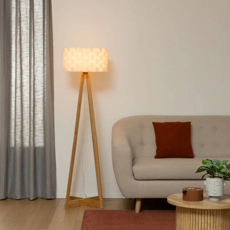 Lampă Atmosphere Moki, Bambus, Alb, 150 cm