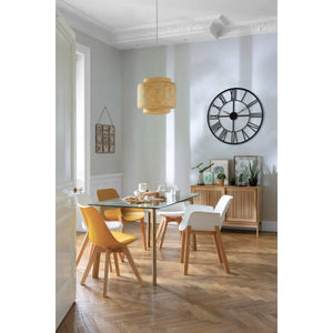 Ceas de perete Atmosphera Andras, Vintage, Ø69 cm, Metal negru