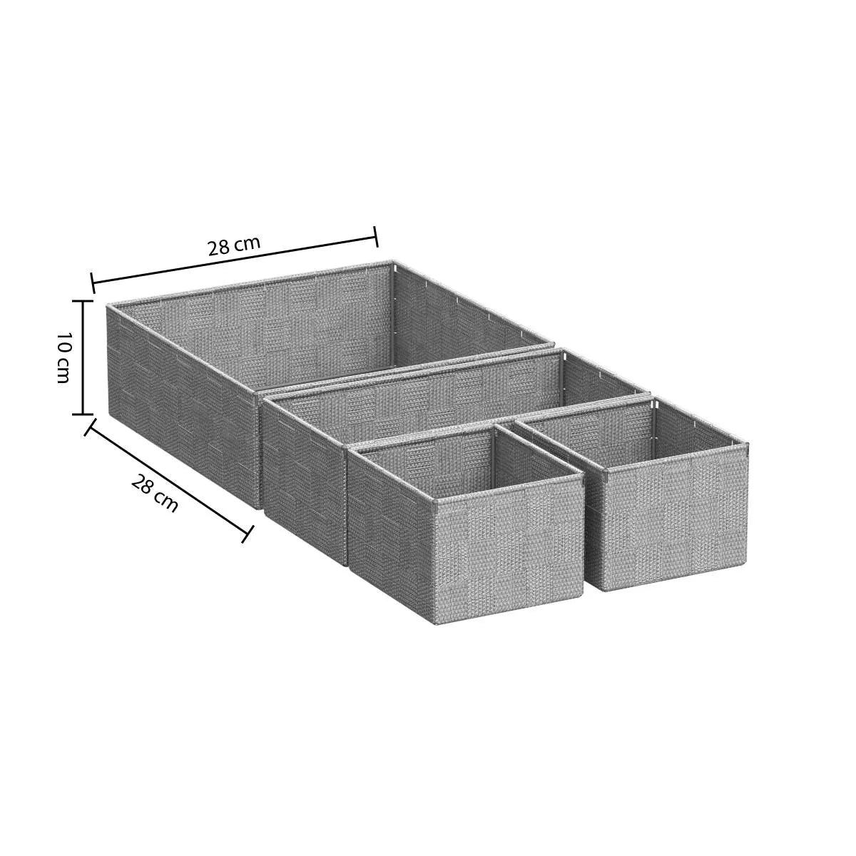 Set coșuri depozitare 5five Lise, 4 buc.