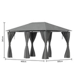 Foișor Hesperide Santorini, culoare ardezie, 3x4 m