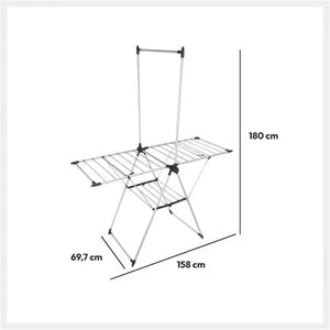 Uscător de rufe 5five Sinai cu suport pentru cămăși, Metal, 16 m