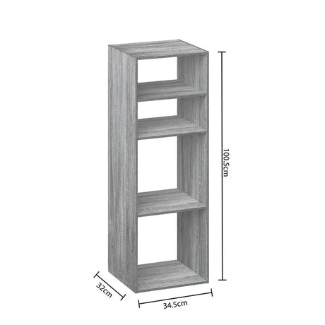 Рафт 5five Mix'n Modul, 2+2 отделения, MDF, 35x32x101 cm