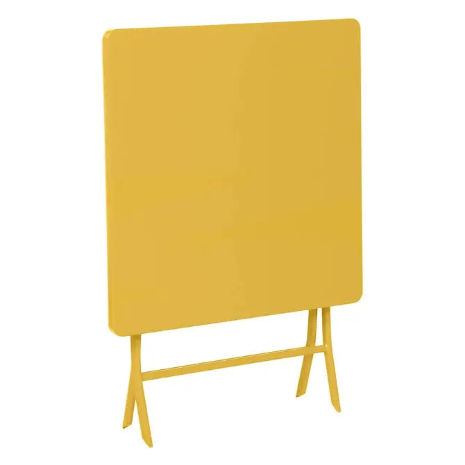 Masă pătrată de grădină Hesperide Greensboro, galbenă