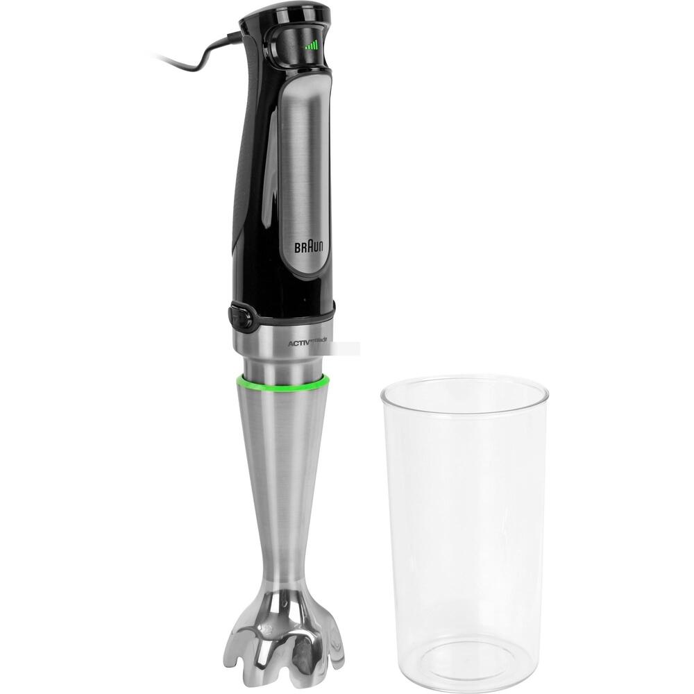 Blender Braun MultiQuick 7000X, 1000 W, Pahar gradat 0,6 l, Easy SmartSpeed, EasyClick Plus, Negru Premium