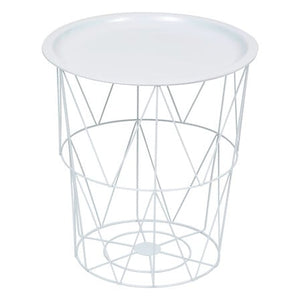 Masă laterală Atmosphera Kumi, Metal, Ø37 cm