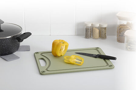 Néo cutting board 37 x 27.5 cm PP gray